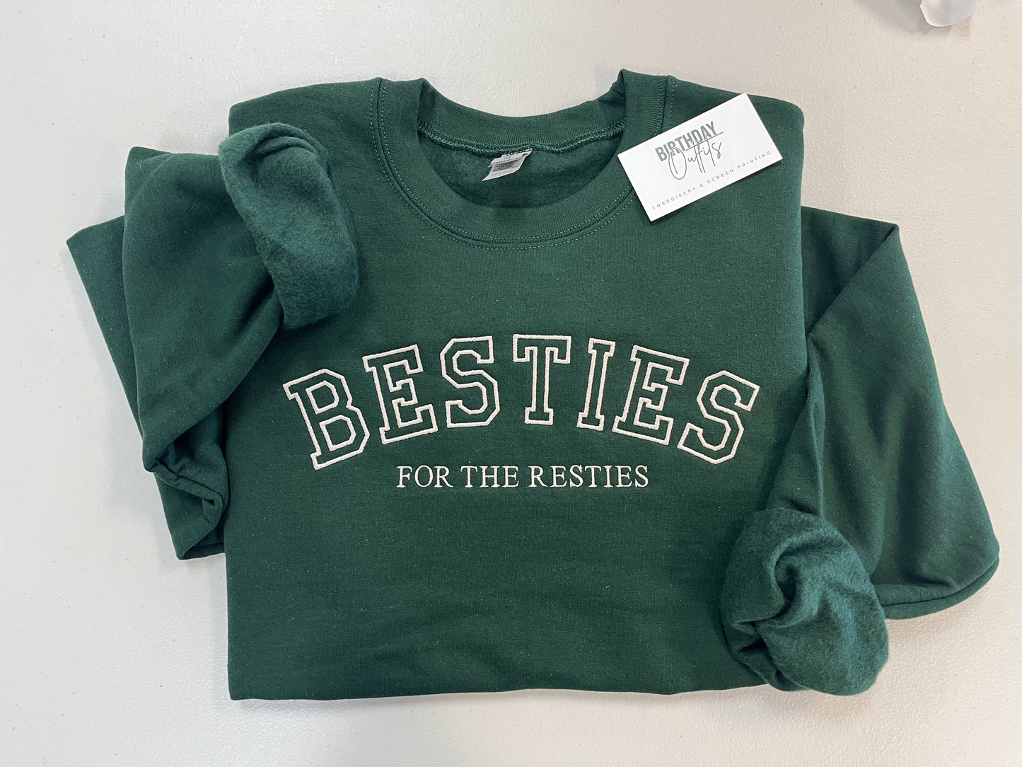 Custom Embroidered Varsity Crewneck 18000 - Embroidery Crewneck- Custom Embroidery - Personalized Sweatshirt - Embroidered Sweatshirt, mom gift