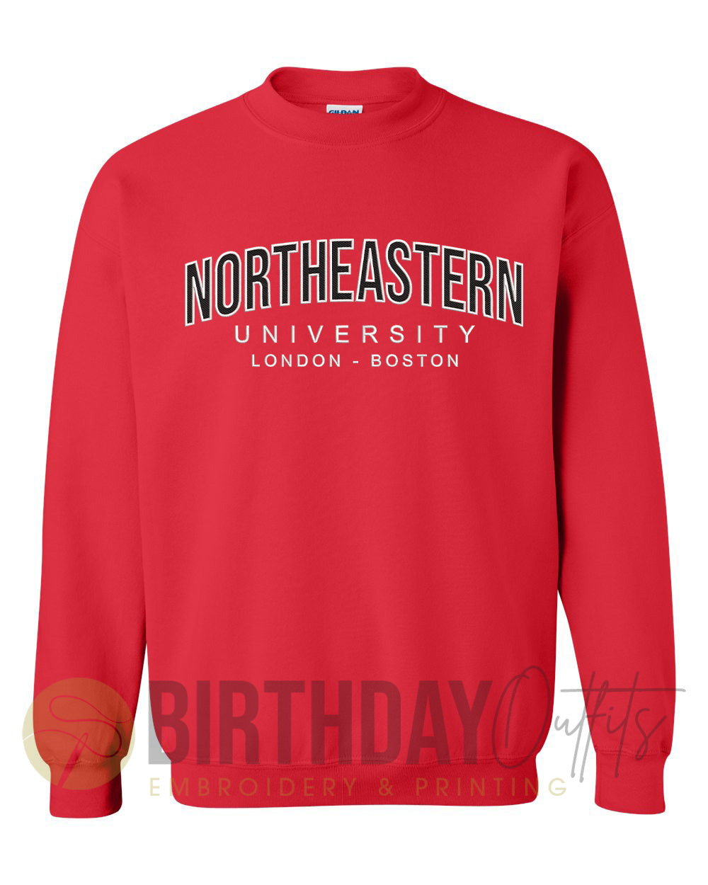 Northeastern University Embroidered Sweatshirt - London Boston