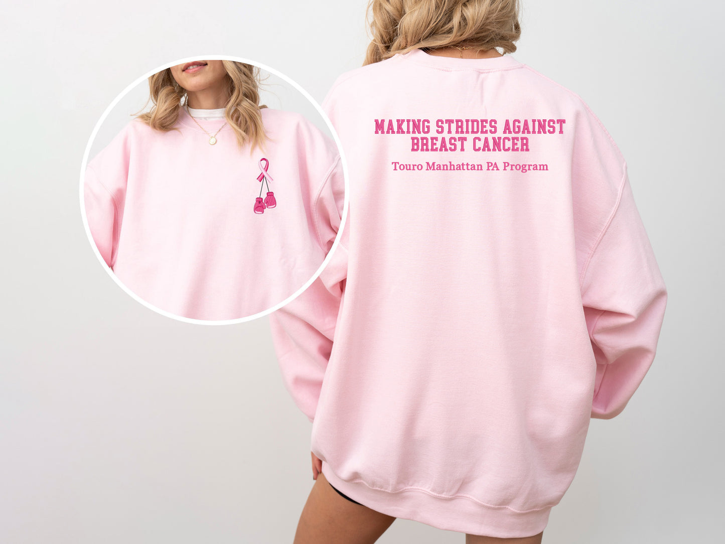 Making Strides Against Breast Cancer Embroidered Toddler Sweatshirt