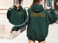 Custom Left side FRONT and BACK Embroidered Varsity Hoodie