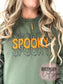 Spooky Stacked Embroidered sweatshirt, Halloween Embroidered, Halloween Spooky Vibes Embroidered,Spooky, Ghost, halloween shirt