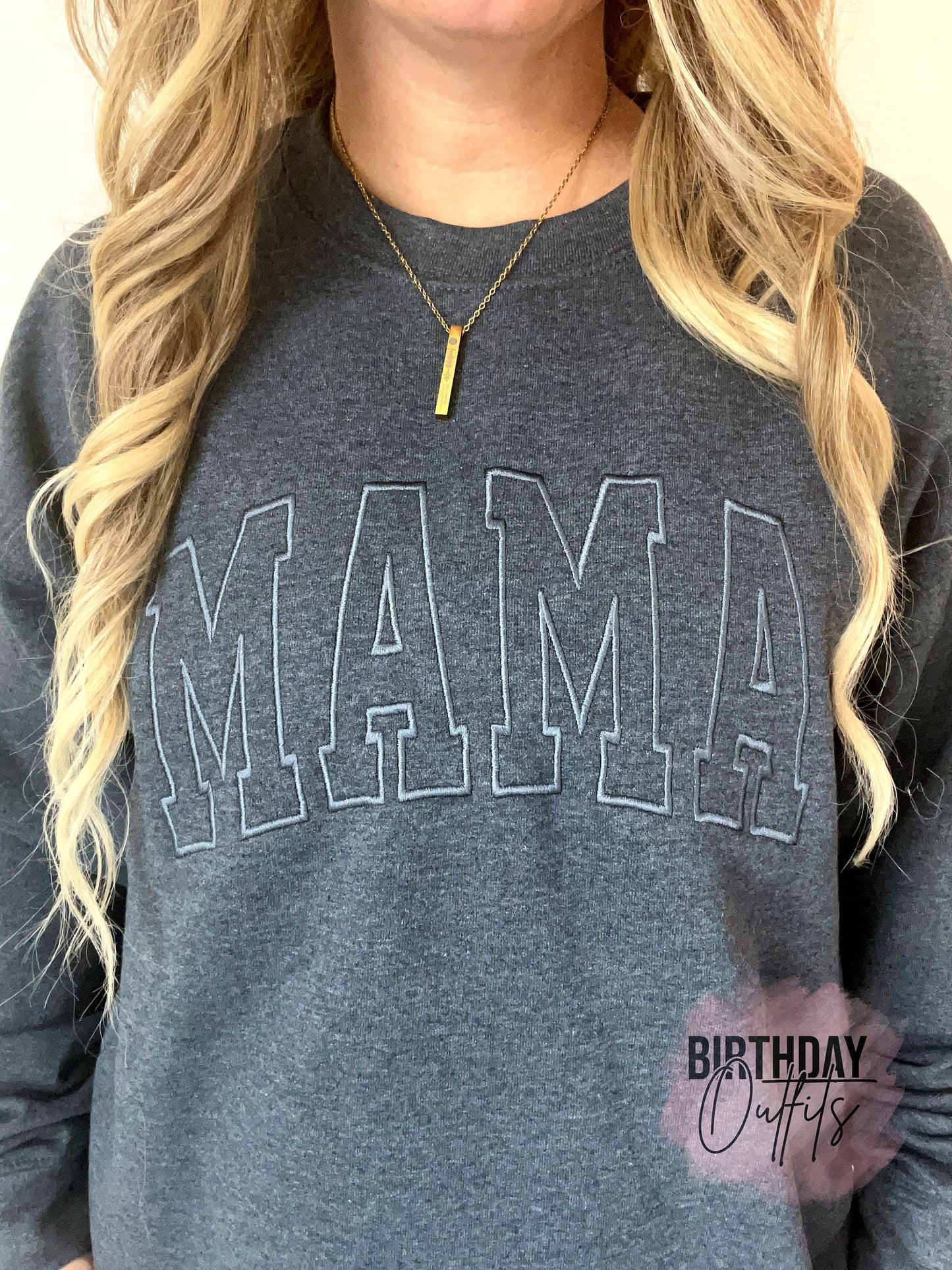 Embroidered Mama Sweatshirt, Embroidered mama Crewneck, Personalized Gifts, Personalized Sweatshirt, Trendy Crewnecks for Women, Mom gifts