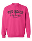 The Beach is My Therapy Embroidered Sweatshirt