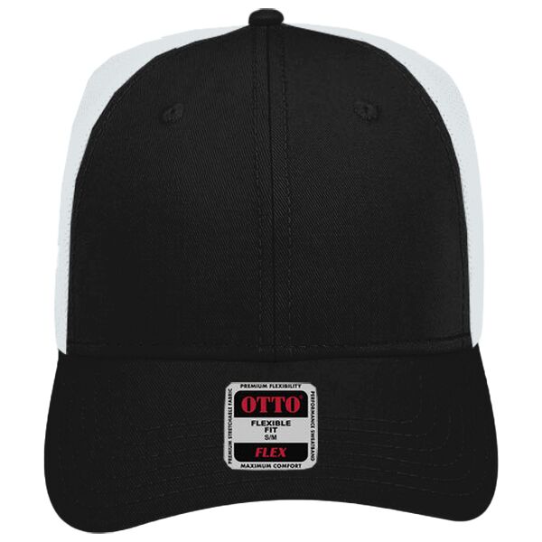 OTTO CAP® OTTO FLEX® Fitted 6 Panel Low Profile Mesh Back Trucker Hat Thumbnail